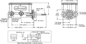Compact Tandem Master for Classic Mustang