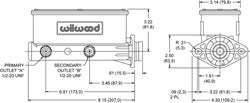 Aluminum Tandem Master Cylinder